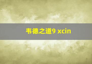 韦德之道9 xcin